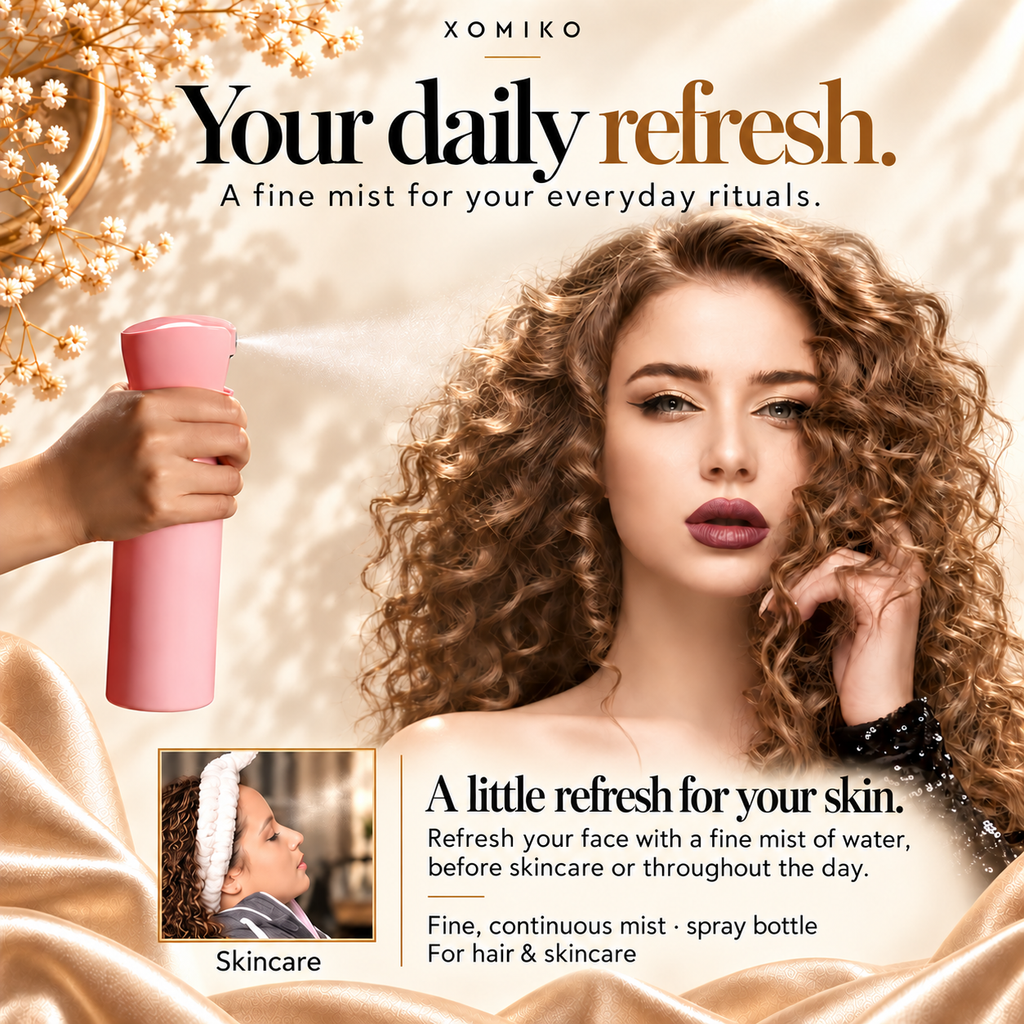 Xomiko Complete Styling Kit — Six Pieces with Mist Bottle and Loop Tools