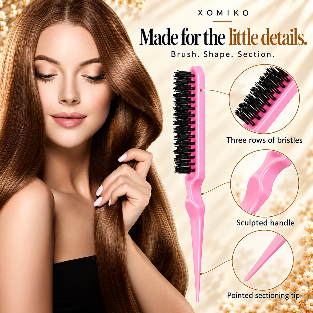 Xomiko Complete Styling Kit — Six Pieces with Mist Bottle and Loop Tools