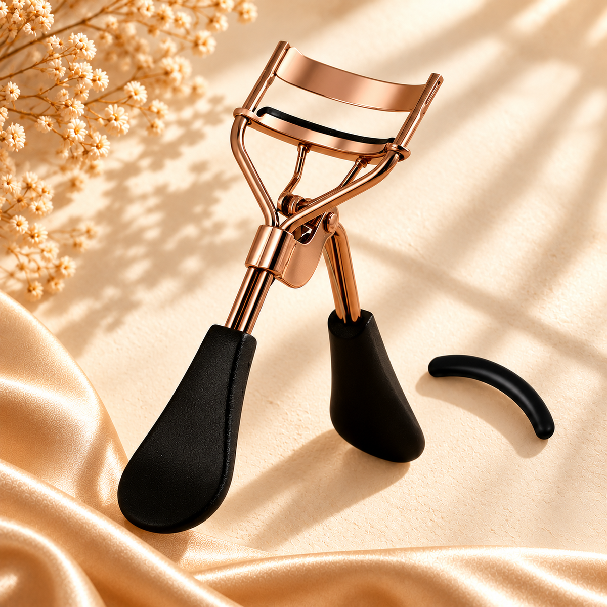Xomiko Eyelash Curler — Stainless Steel with 15 Silicone Pads