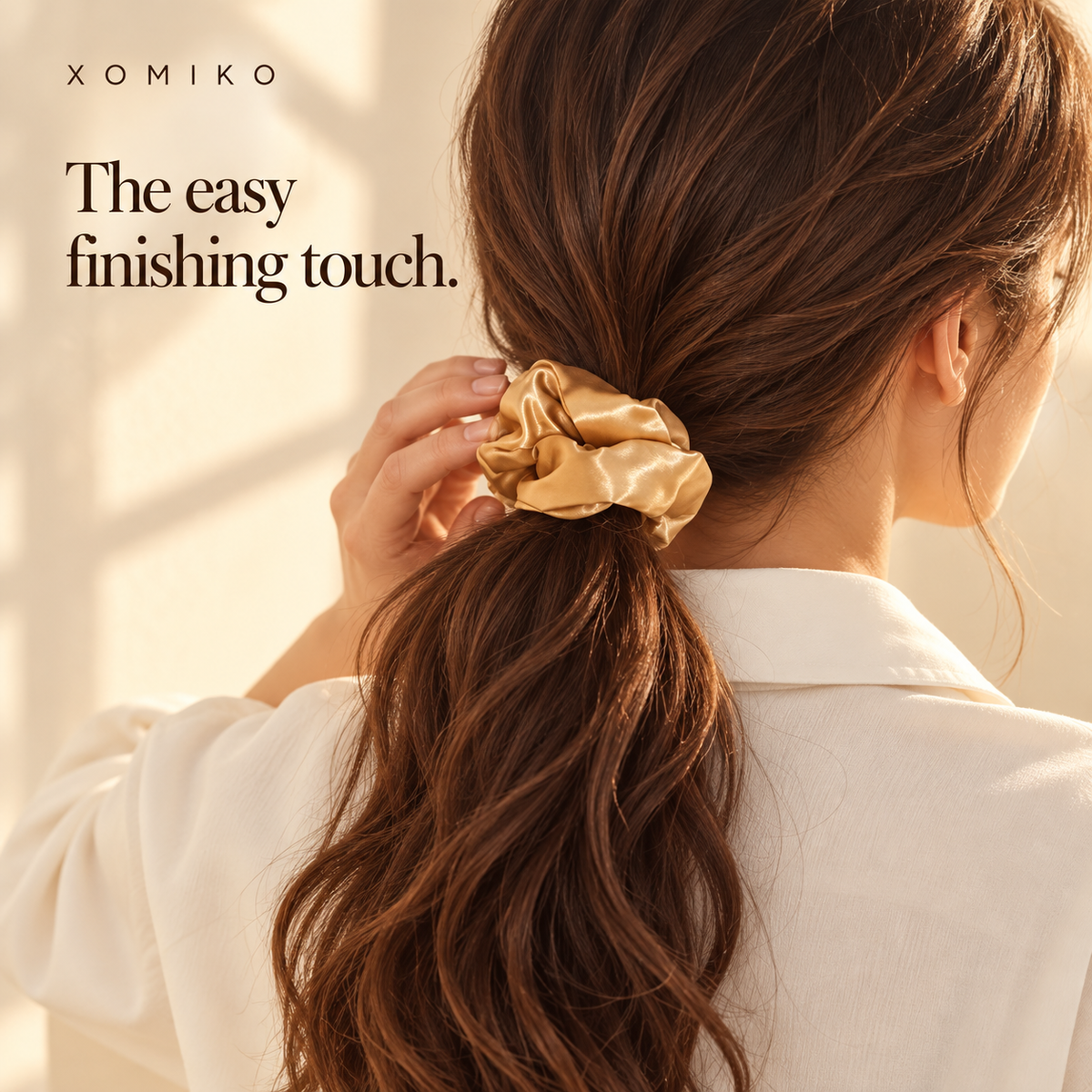 Xomiko Oversized Satin Scrunchies — 12 Pack, Mixed