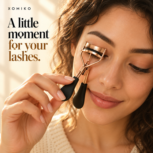Xomiko Eyelash Curler — Stainless Steel with 15 Silicone Pads