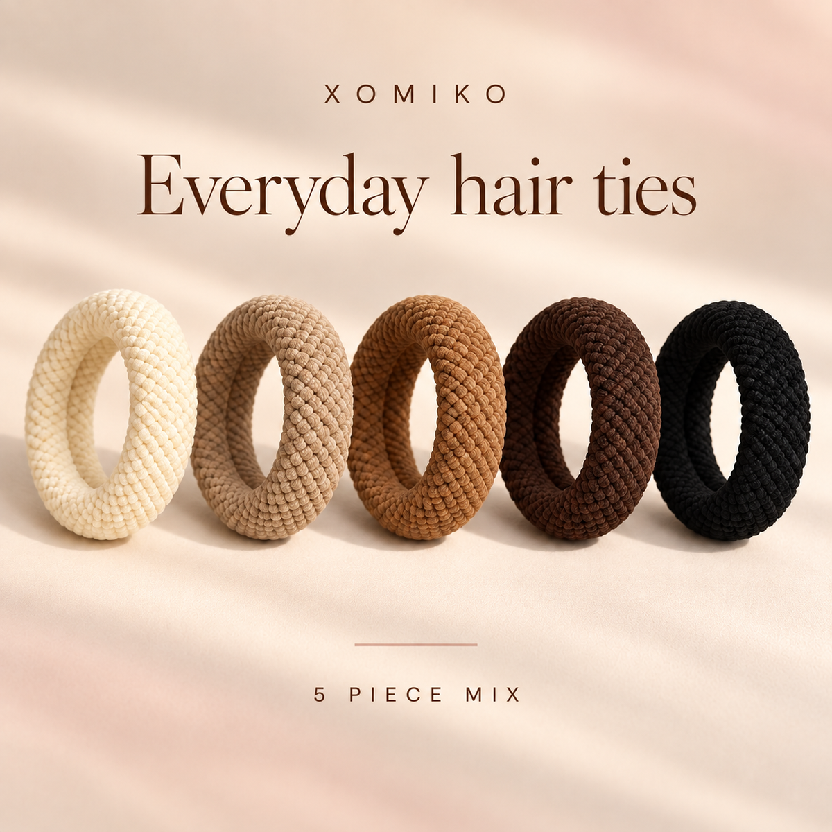 Xomiko Everyday Scrunchies — Thick, Stretchy, Kind to Hair