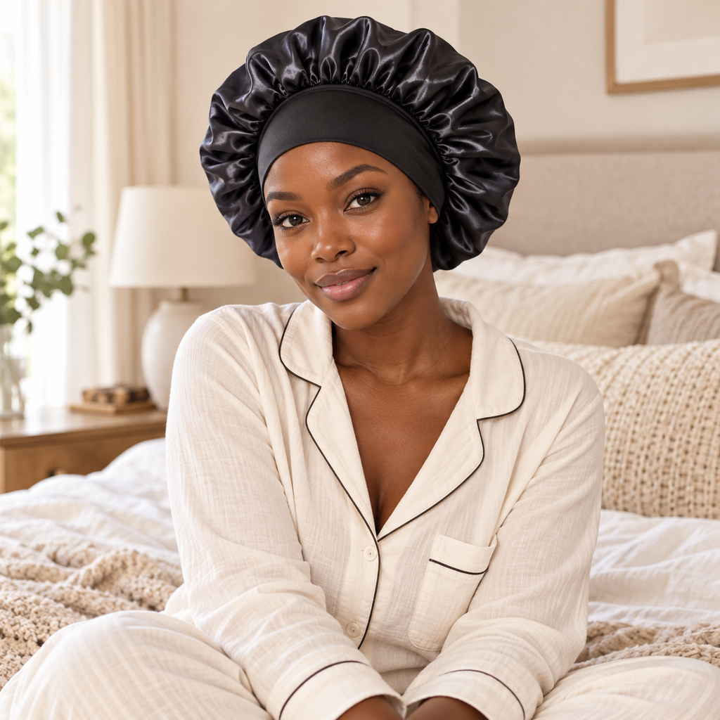 Xomiko Heatless Curling Set — Overnight Curls with Satin Sleeping Cap
